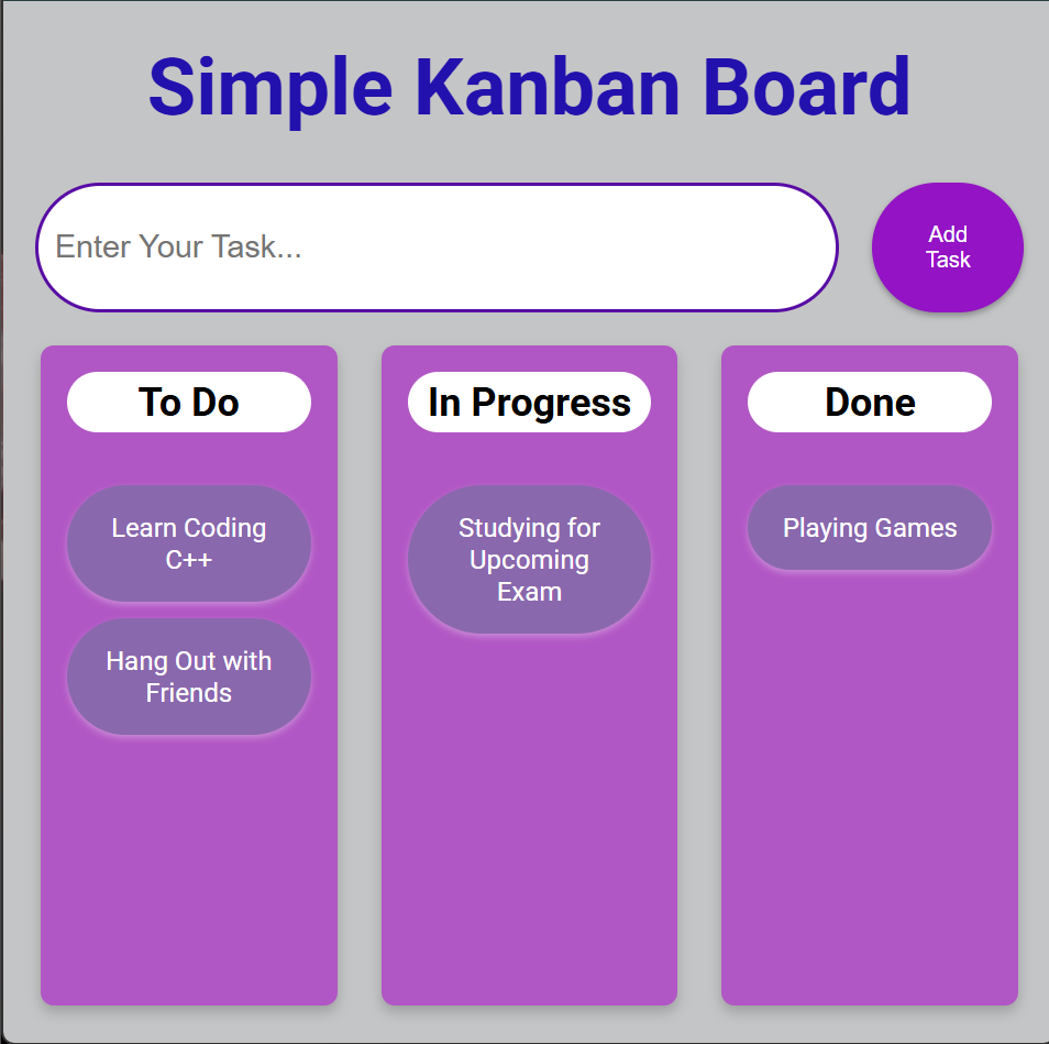  Simple Kanban Board